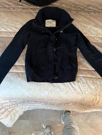Felpa con zip abercrombie & fitch donna xs felpata