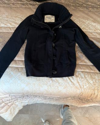 Felpa con zip abercrombie & fitch donna xs felpata