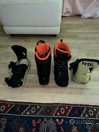 Scarponi Salomon e Attacchi Burton taglia 44.5