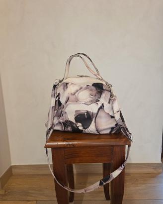 Borsa donna a mano con tracolla- fantasia elegante
