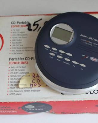 Cd Player Portatile SCHAUB LORENZ CDPR 3110 MP3 CD