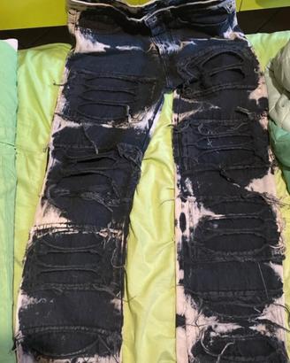 jeans strappati neri