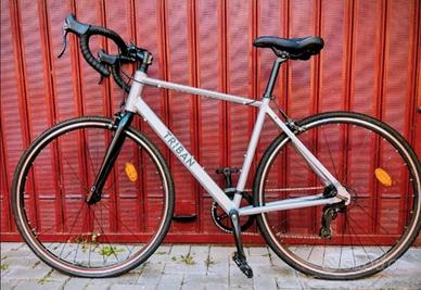 Bici Gravel Triban RC 100 grigia