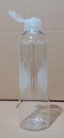 Flacone PET Trasparente 250 ml con Tappo Flip-top