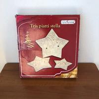Tris piatti stella Natale