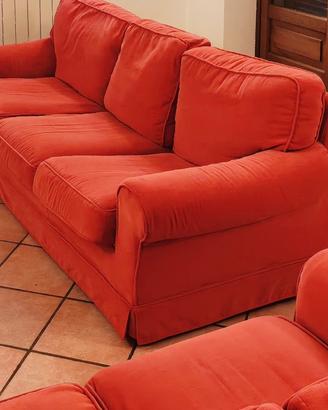 Coppia divani 3+2 sfoderabili 