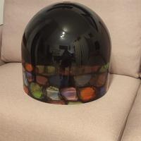 Campana lampadario Leucos anni 70 vetro Murano 