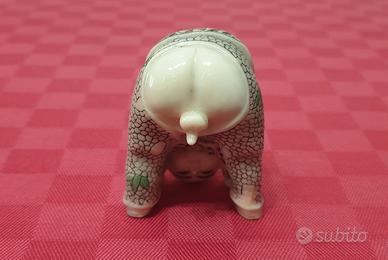 Statua Statuetta Giapponese Netsuke Vintage