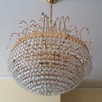 lampadario con cristalli