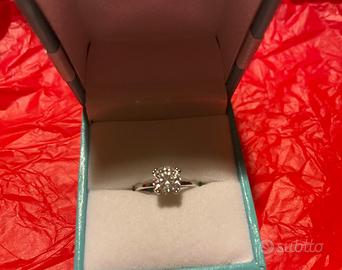 Anello Solitario Argento 925 - Misura 12 - NUOVO