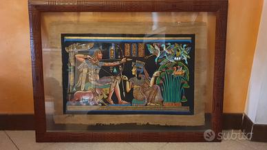 papiro fatto a mano scene di caccia