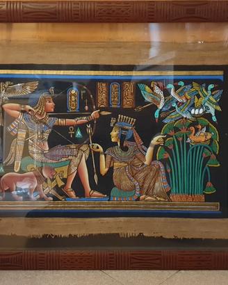 papiro fatto a mano scene di caccia