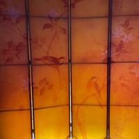 Elegante paravento orientale pieghevole a 4 pannel