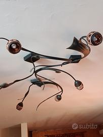 lampadario in ferro battuto 
