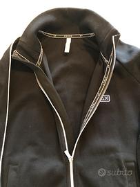 Felpa nera con zip Sun68 Uomo Tg S