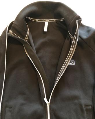 Felpa nera con zip Sun68 Uomo Tg S