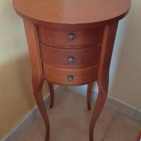 comodino fagiolino legno noce