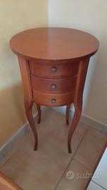 comodino fagiolino legno noce