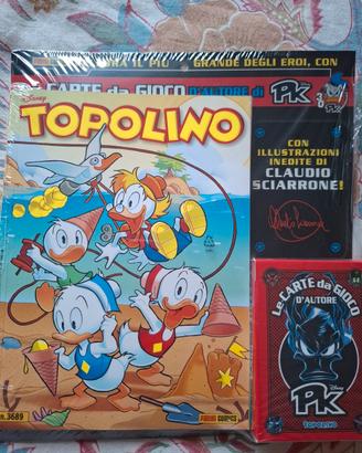 Fumetto Disney Topolino N°3689 Mazzo di Carte Pk