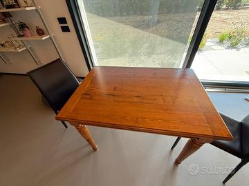 tavolo in legno artigianale 