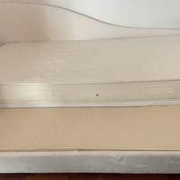 letto singolo con spalliera ed estraibile 2 letto