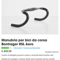 Manubrio Bontrager Aero RLS