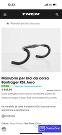 Manubrio Bontrager Aero RLS