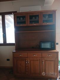 Parete attrezzata in legno