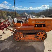 Trattore cingolato Fiat 355 con fresa e tiller