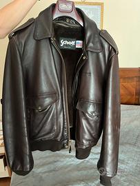 GIubbotto  UOMO SCHOTT 184SM BROWN vera  pelle