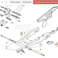 Cruna catena Aprilia RX50 AP8230440