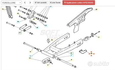 Cruna catena Aprilia RX50 AP8230440