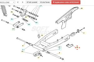Cruna catena Aprilia RX50 AP8230440