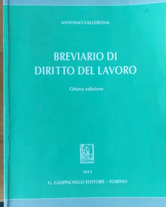 breviario di diritto del lavoro 