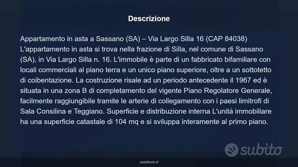 Appartamento – Sassano, Silla - Vista 5