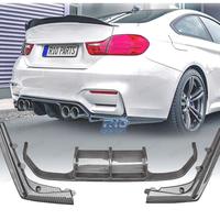 DIFFUSORE BMW F80 F82 F83 LOOK M4 CARBONIO DOPPIA