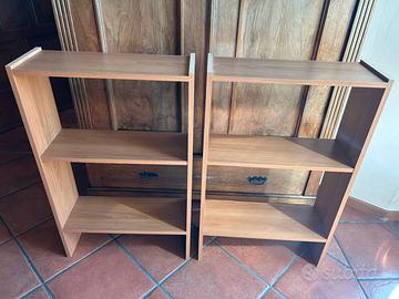 Coppia di mobiletti per libreria 55x86 cm