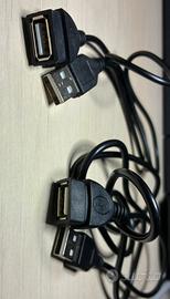 2 prolunghe USB 2.0 maschio/femmina