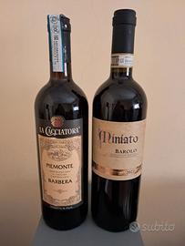 Coppia vini del Piemonte Barbera 2013, Barolo 2021