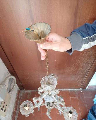 Lampadario a Gocce vintage