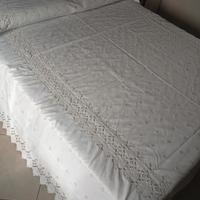 copriletto matrimoniale in raso misto seta 