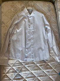 Camicia bianca grigia Taglia S