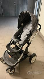 Passeggino Stokke Grigio Melange - Duo Completo