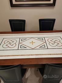 Tavolo con piano in marmo per soggiorno 160 x 90