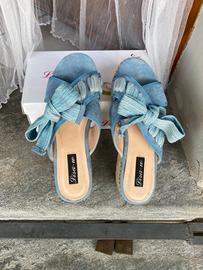 Ciabatte donna azzurre numero 39