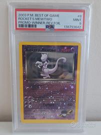 Rocket's Mewtwo Winner Promo PSA 9 + SWIRL