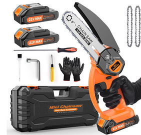 Mini motosega da 6 pollici a batteria, motosega