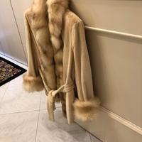 Pelliccia di vero visone rasato e zibellino