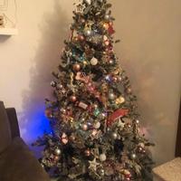 Albero di Natale innevato