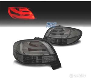 FANALI PEUGEOT 206 98-09 LIGHT BAR FONDO CROMATO A